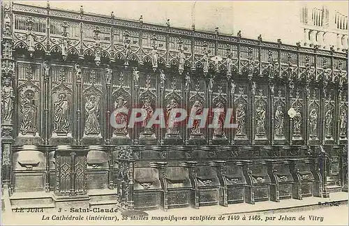 Cartes postales Saint Claude Le Jura La Cathedrale (Interieur) Stalles Magnifiques Sculptees de 1449 a 1465 par