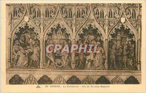 Cartes postales Amiens La Cathedrale Vie de St Jean Baptiste