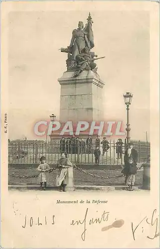 Ansichtskarte AK Monument de la Defense Militaria