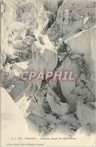 Cartes postales Chamonix Jonction Route du Mont Blanc Alpinisme