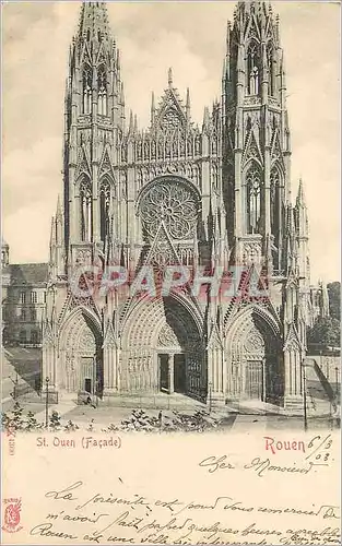 Cartes postales Rouen St Ouen (Facade)