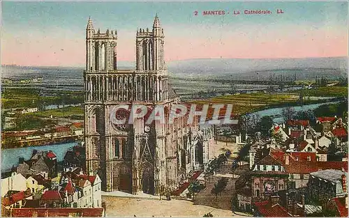 Cartes postales Mantes La Cathedrale