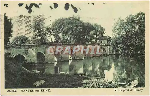 Cartes postales Mantes sur Seine Vieux pont de Limay