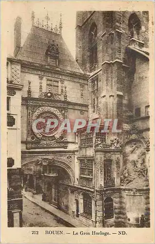 Cartes postales Rouen Grosse Horloge