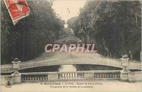 Cartes postales Saint Cloud Le Parc Bassin du Fer a Cheval Perspective de la Montee de la Lanterne