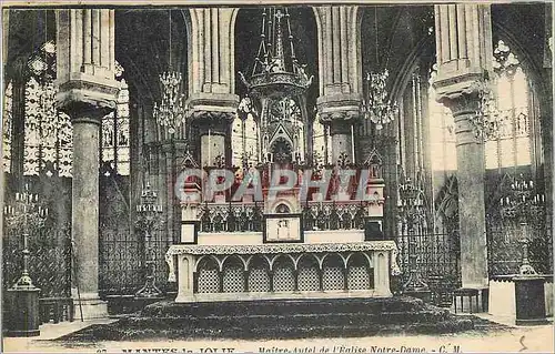 Cartes postales Mantes La Jolie Maitre Autel de l'Eglise Notre Dame