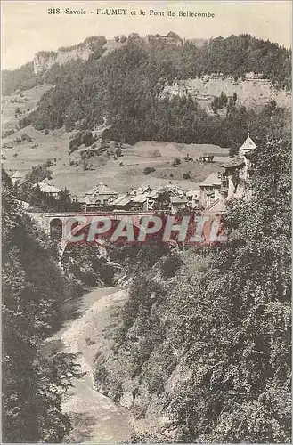 Cartes postales Savoie Flumet et le Pont de Bellecomble