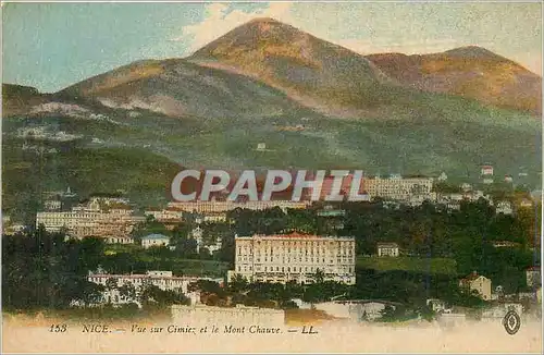 Cartes postales Nice Vue sur Cimiez et le Mont Chauve