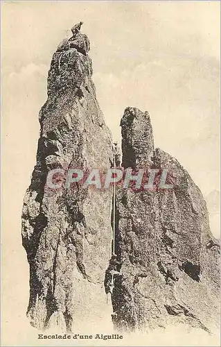 Cartes postales Escalade d'une Aiguille Alpinisme