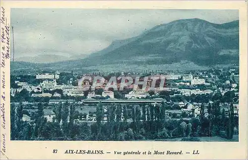 Cartes postales Aix les Bains Vue Generale et le Mont Revard