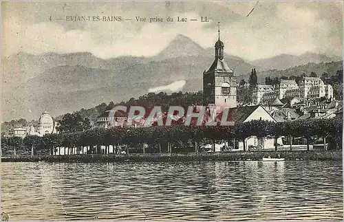 Ansichtskarte AK Evian les Bains Vue prise du Lac