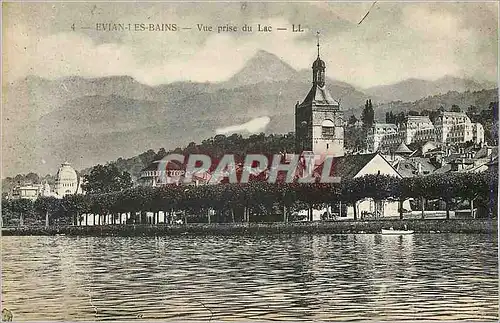 Cartes postales Evian les Bains Vue prise du Lac