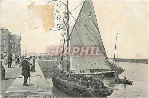 Cartes postales Le Treport Bateau de Peche Le Port