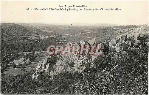 Cartes postales St Leonard des Bois (Sarthe) Les Alpes Mancelles Rochers du Champ des Pas
