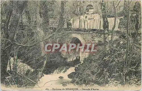 Cartes postales Environs de Besancon Cascade d'Arcier