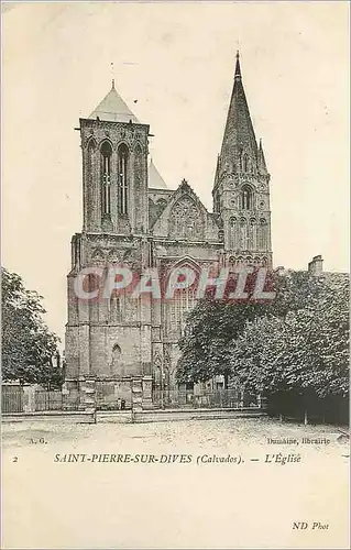 Ansichtskarte AK Saint Pierre sur Dives (Calvados) L'Eglise