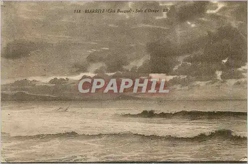 Cartes postales Biarritz (Cote Basque) Soir d'Orage