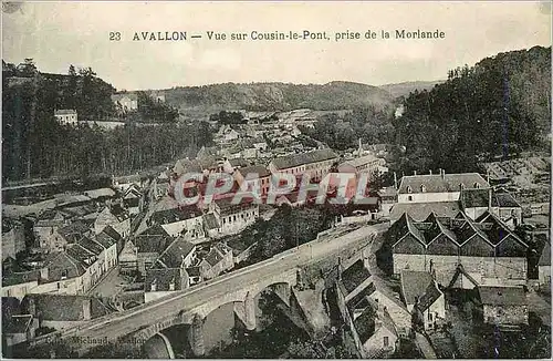 Ansichtskarte AK Avallon Vue sur Cousin le Pont prise de la Marlande