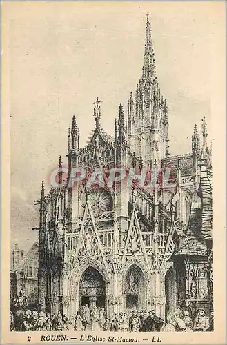 Cartes postales Rouen Eglise Saint Maclou