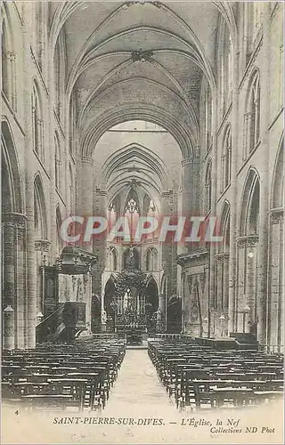 Cartes postales Saint Pierre sur Dives L'Eglise La Nef
