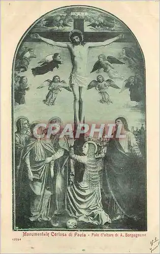 Cartes postales Monumentale Certosa di Pauia Pala d'Altare di A Borgognone Christ