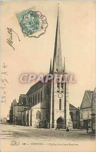Cartes postales Nemours L'Eglise Saint Jean Baptiste