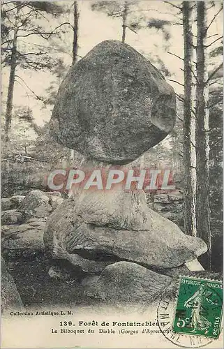 Ansichtskarte AK Foret de Fontainebleau Le Bilboquet du Diable (Gorges d'Apremon)