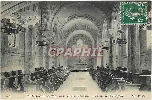 Ansichtskarte AK Chalons sur Marne Le Grand Seminaire Interieur de la Chapelle