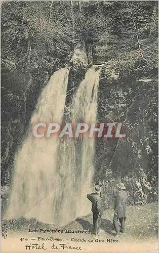 Ansichtskarte AK Eaux Bonnes Les Pyrenees Illustrees Cascade du Gros Hetre