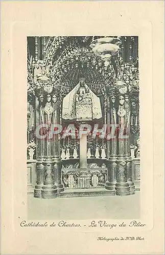 Cartes postales Cathedrale de Chartres La Vierge du Pilier