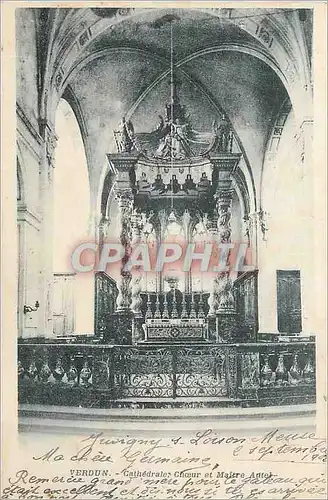 Ansichtskarte AK Verdun Cathedrale Ch�ur (carte 1900)