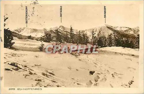 Cartes postales Schnepfenried Batteriekopf Rotabac Rainkopf