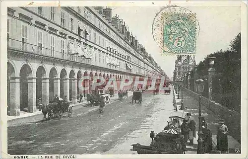 Cartes postales Paris La Rue du Rivoli