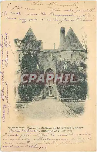 Ansichtskarte AK Entree du Chateau de la Grange Bleneau a Courpalay (XVIe Siecle)