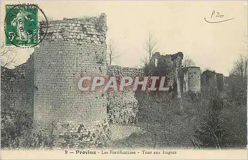Cartes postales Provins Les Fortifications Tour aux Engins