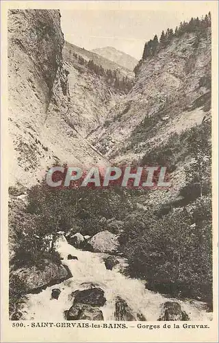 Cartes postales Saint Gervais les Bains Gorges de la Gruvaz