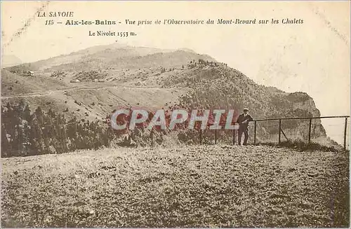 Ansichtskarte AK Aix les Bains Savoie  Vue prise de l'Observatoire du Mont Revard sur les Chalets