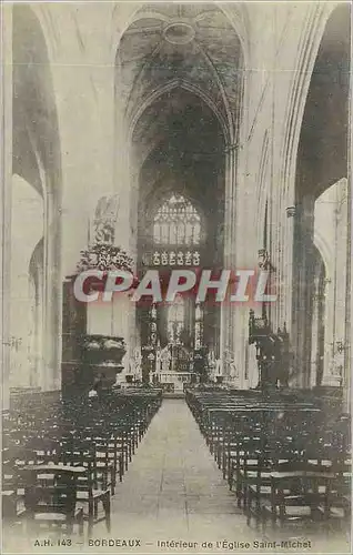 Cartes postales Bordeaux Interieur de l'Eglise Saint Michel