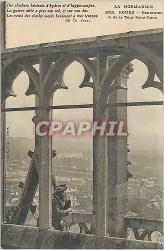 Cartes postales Rouen La Normandie Panorama vu de la Tour Saint Ouen