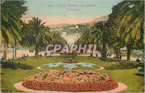 Cartes postales Monte Carlo Les Jardins