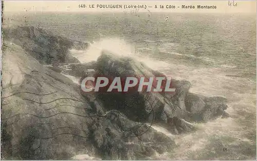 Cartes postales Le Pouliguen (Loire Inf) A la Cote Maree Montante