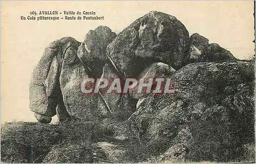 Cartes postales Avallon Vallee du Cousin Un Coin Pittoresque Route de Pontaubert
