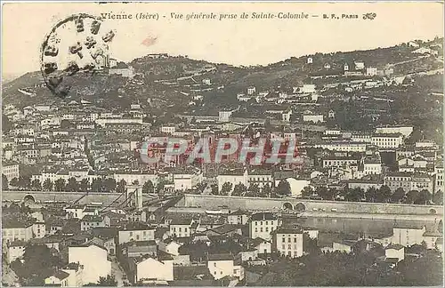 Cartes postales Vienne (Isere) Vue Generale prise de Sainte Colombe