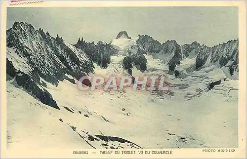 Cartes postales Chamonix Massif du Triolet vu du Couvercle