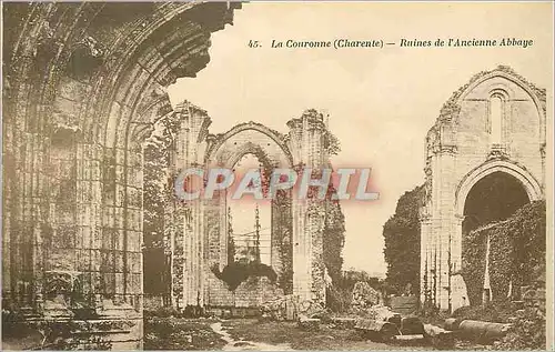 Cartes postales La Couronne (Charente) Ruines de l'Ancienne Abbaye