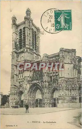 Cartes postales Troyes La Cathedrale