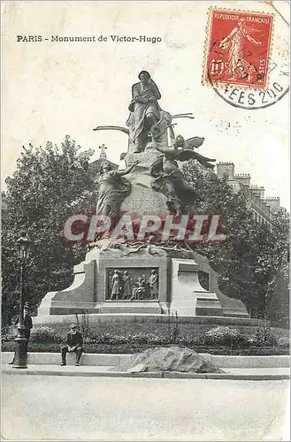 Cartes postales Paris Monument de Victor Hugo