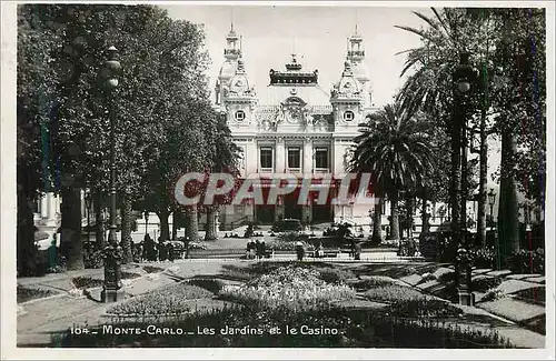 Cartes postales moderne Monte Carlo Les Jardins et le Casino