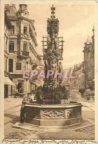 Cartes postales Freiburg Gothischer Brunnen