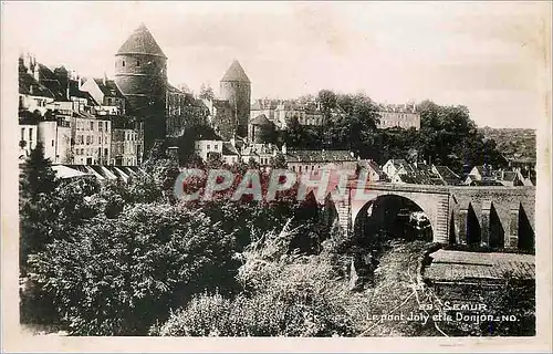 Moderne Karte Semur Le Pont Joly et le Donjon